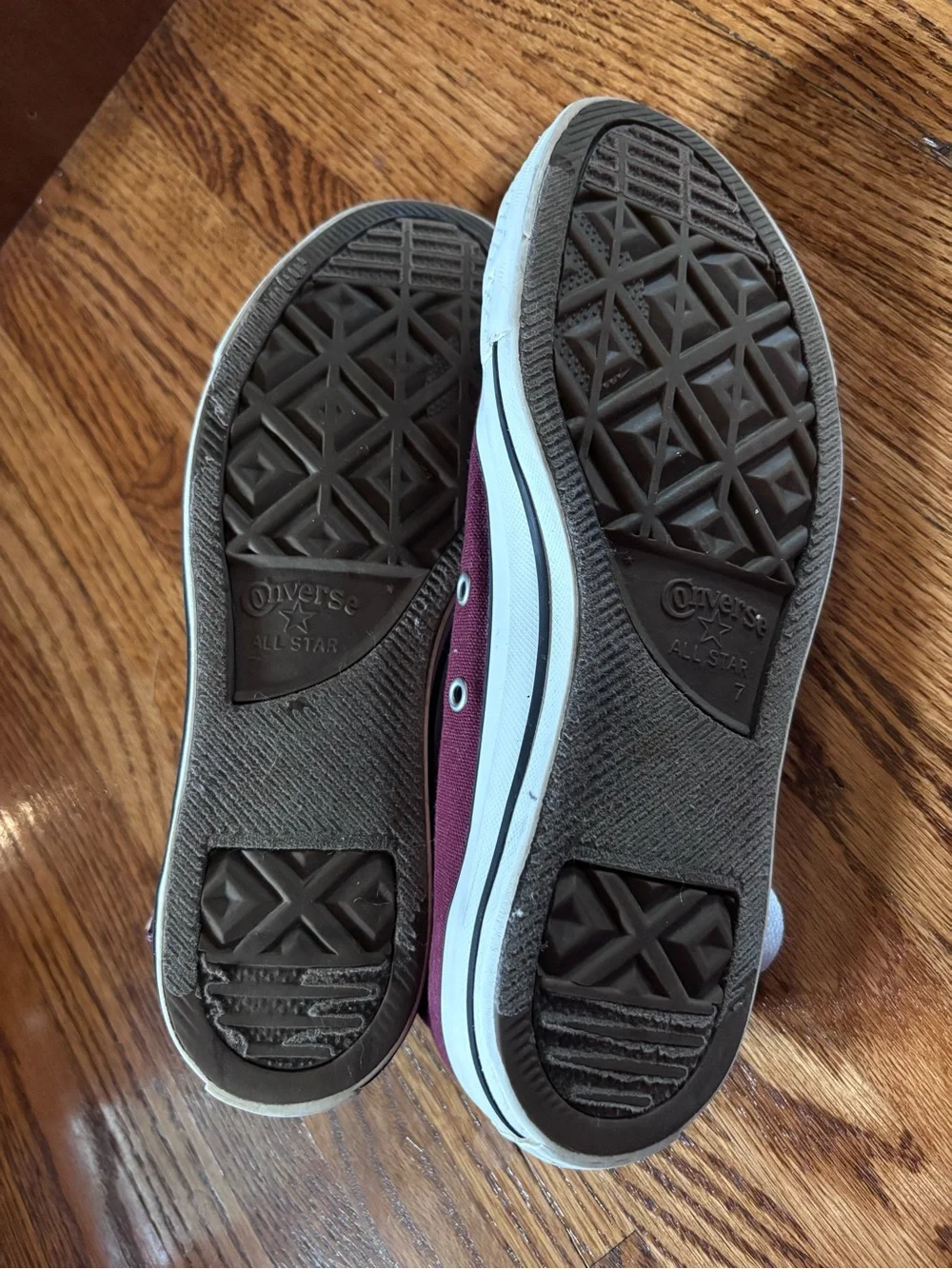 Converse High-Top Sneakers in Burgundy